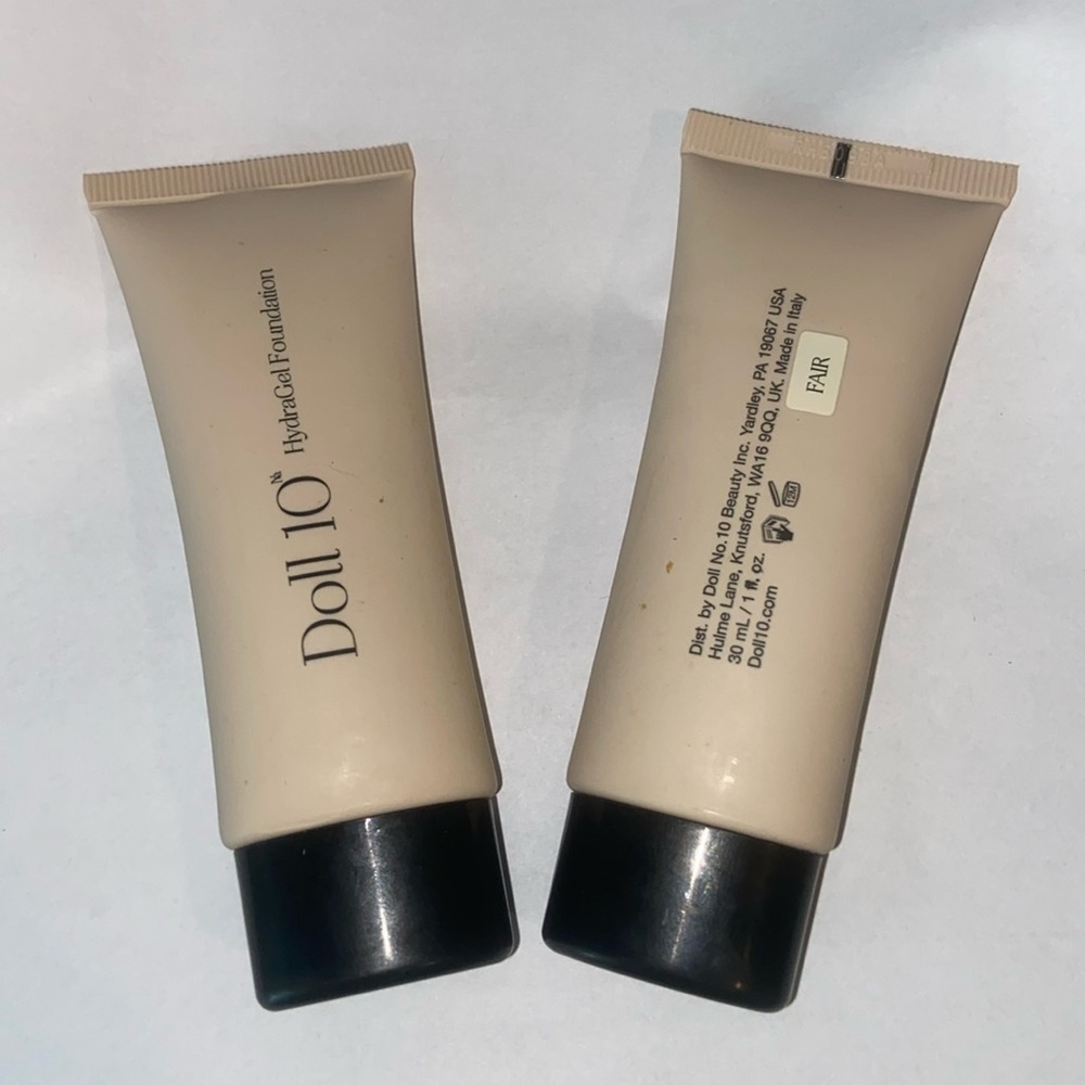 Doll 10 Hydrogel Foundation in Fair Bundle Lot of Two New and Sealed